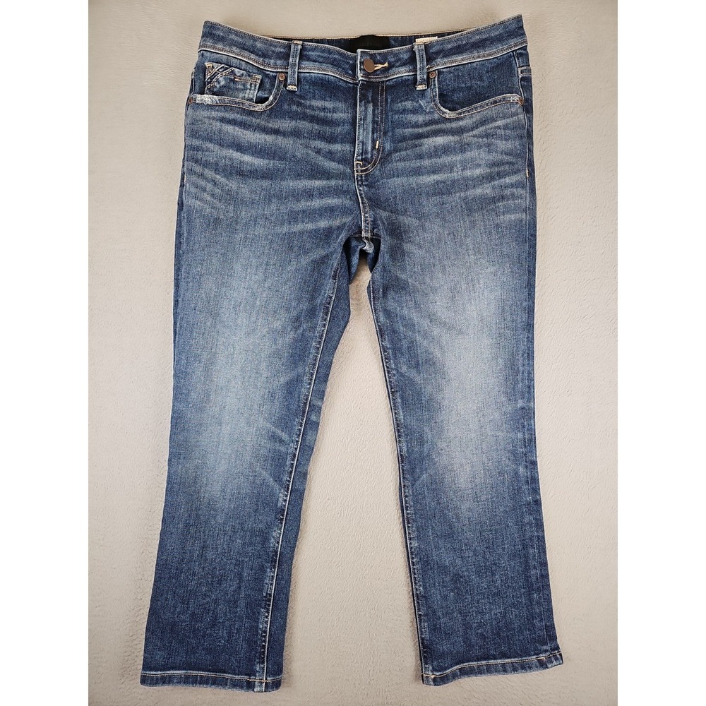 Buckle Black Fit No. 76 Capri Jeans Size 32x25 Blue Italian Premium Denim